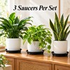 3 Pack Plastic Plant Saucers for Flower Pots – Durable