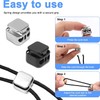 12 PCS Heavy Duty Drawstring Toggles, Metal Heavy Duty Cord