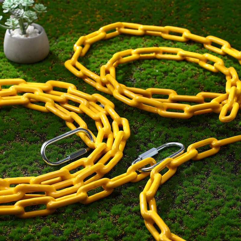 2 Pcs 87'' PVC Coated Swing Chain Heavy Duty Hanging