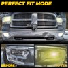 HECASA Fog Lights Lamps Compatible with 2009-2018 Dodge Ram 1500/2500/3500