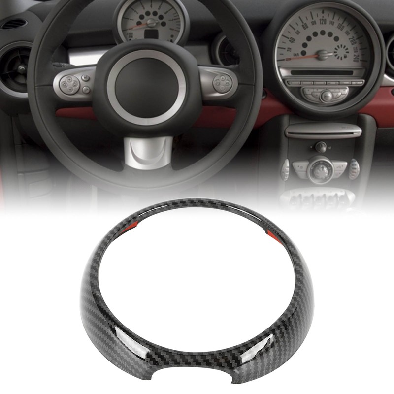Car Dashboard Cover Edge Trim Decoration Ring Carbon Fibre Style
