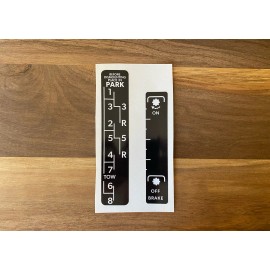 Aftermarket John Deere Syncro-Range Shift Pattern Decal For 4010 4020 4320