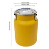 Rice Storage Container, Stainless Steel Airtight Canister 3.2Gal Canisters Container