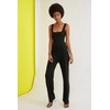 TRENDYOL Women's Back Decollted Knitted Jumpsuit Jumpsuit, black
