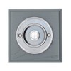 Modern Living Square Wireless Doorbell in Grey Ash and Brushed