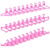 Miunana 70 Pcs Doll Hangers Set Clothes Hangers Kit for