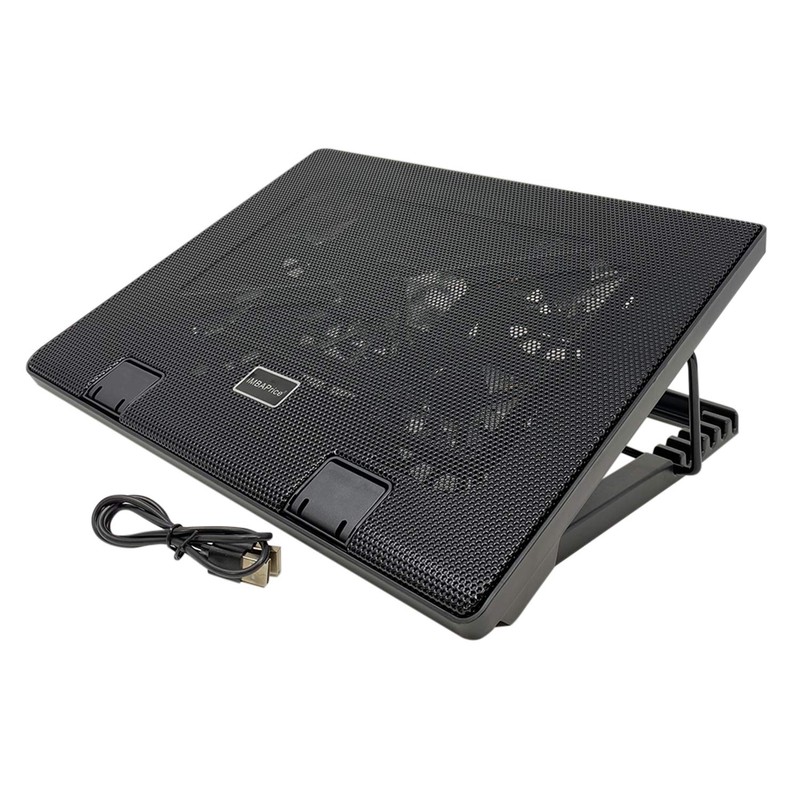 iMBAPrice Black Laptop Cooling Pad, Laptop Cooler with 5 Blue