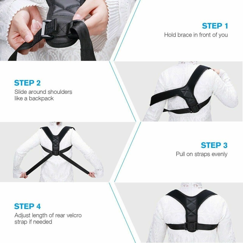 GOKSU Men & Women Back & Shoulder Support Posture and