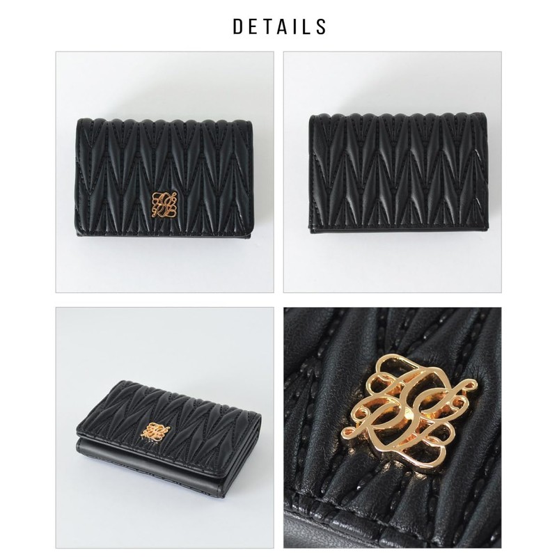ALTROSE - Business Card Holder, 2-Pocket, Cute Quilting Card Case,