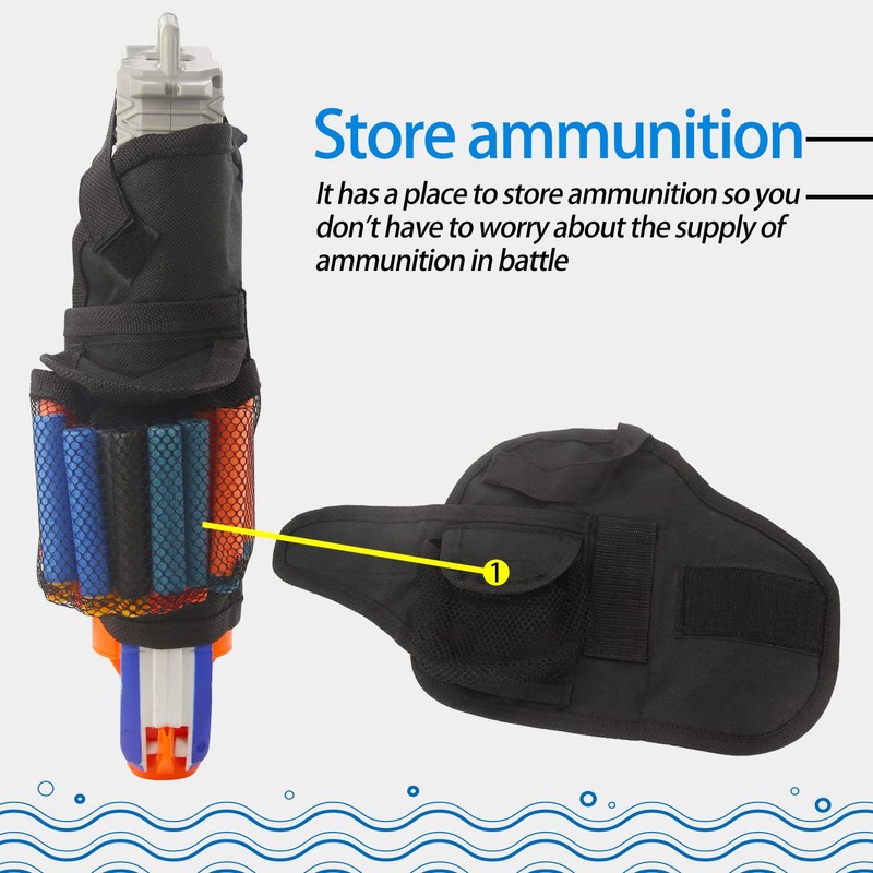 BOROLA Adjustable Tactical Waist-Bag Compatible for Nerf Mega Elite Series