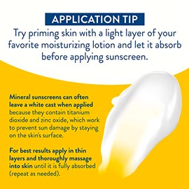 Cetaphil Sheer Mineral Sunscreen Lotion for Face & Body, 3 fl oz, 100% Mineral Sunscreen: Zinc Oxide & Titanium Dioxide, Broad Spectrum SPF 50, For Se