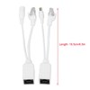 Acouto 10 Pares de Cámara IP PoE RJ45 Cable de