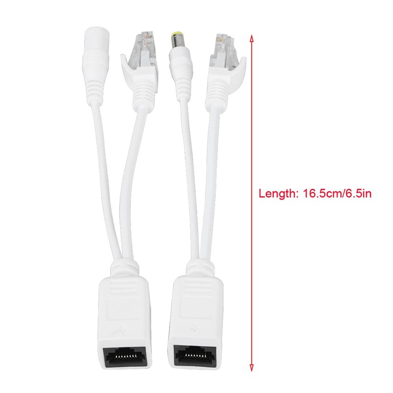 Acouto 10 Pares de Cámara IP PoE RJ45 Cable de