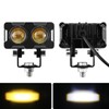 2PCS Motorcycle LED Fog Lights Rust Proof Shockproof Bright Light
