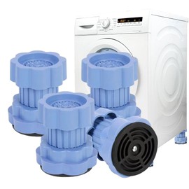Ouliget Washing Machine Base Foot Pads Anti Vibration Pads,Adjustable Height Washing Machine Support Foot Pads,Multifunctional Adjustable Bracket Base,4 Pieces