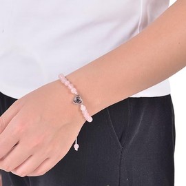 I Love You 100 Languages Bracelet Tiger Eyes Bead Bracelet Healing Beaded Bracelets Photos Picture Projection Couple Bracelets Gifts for Her Him