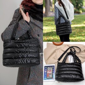 Puff Tote Bag, Puffy Duffle Bag, Puffer Duffle Bag | Boxy Tote Bag, Puff Tote Bag For Women, Puffy Duffle Bag Women | Puffer Weekender Bag, Puff Tote, Mini Puffer Tote Bag, Totte Bag, Puffer Hobo Bag