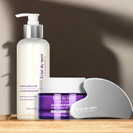Eclat Dutan [Set] Revital Gua Sha Kit (Premium Gua Sha + Age Interruptor Cream + Fluid) / 에끌라뒤땅 [세트] 리바이탈 괄사 키트 (프리미엄괄사+에이지 인터럽터크림+플루이드)