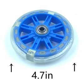 YJIA a Pair of Children's Bicycle Riding Flash Silent Training Wheels, Suitable for 12-20 inch Single Speed Bicycles (blue11)