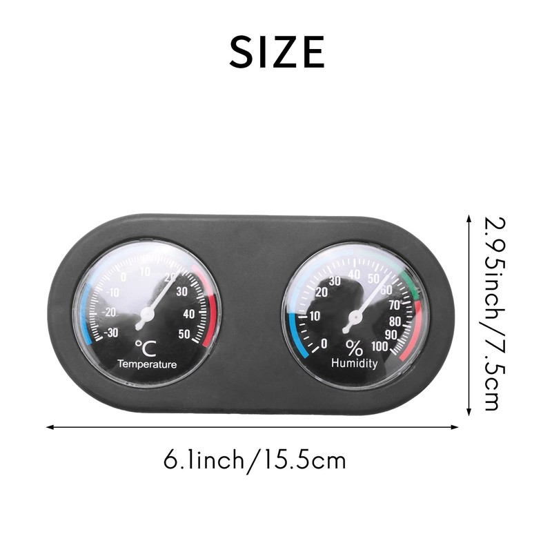 Katigan Hygrometer Reptile Tank Thermometer Temperature Humidity Monitor for Vivarium