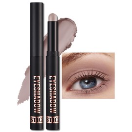Erinde Waterproof Cream Eyeshadow Stick, Matte Nude Eye Shadow Sticks, Longwear Blendable High Pigmented, Neutral Eye Shadow Sticks Matte for Older Eyes, Smokey Eyeshadow Pencil Crayon, 19 Light Taupe