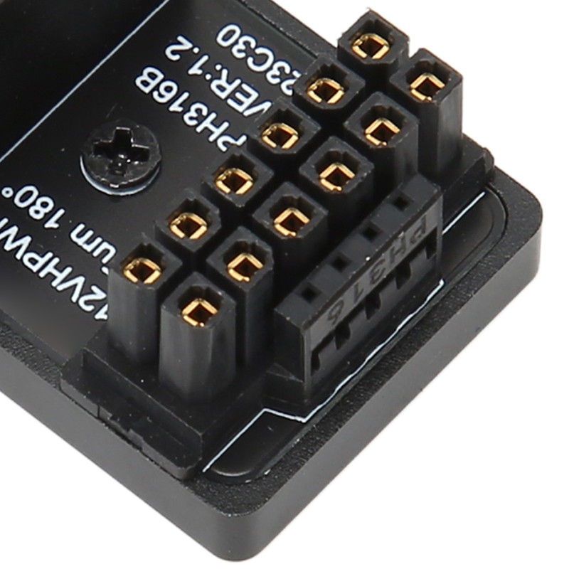 ATX 16Pin Male to 16pin Female 180 Degree Angled Adapter