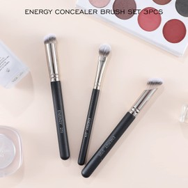 ENERGY Foundation Brushes Professional Brightening Concealer Brush Slant Angled Nose Contour Brush for Eyebrows Eyeshadow Concealer Highlighter Blending Liquid Cream Powder Makeup 270/274/270S