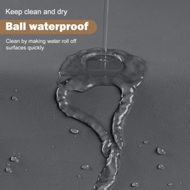 UFRIDAY Dark Grey Stall Shower Curtain Liner Premium PEVA 60 x72 inch,Heavy Duty Shower Curtain with 3 Weighted Magnets, Plastic Waterproof Grey Shower Curtains for Bathroom with 10 Hooks