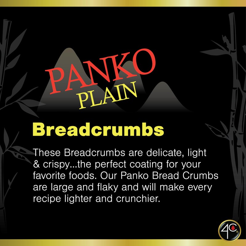 4C Premium Bread Crumbs, Panko Plain, 8 Ounce (Pack of