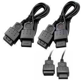 2PCS 6FT Controller Extension Cable for Sega Saturn Gamepad – High-Quality Joystick Lead Cord for SEGA Saturn Console, Extension Cable for SS Gamepad