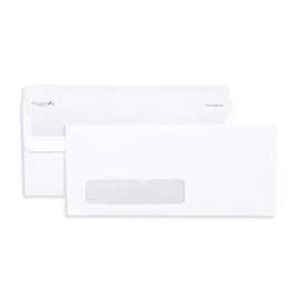Blue Summit Supplies 500#10 Single Window Security Envelopes Flip and Seal, Designed for QuickBooks Invoices and Business Statements, Number 10 Size 4 1/8” X 9 1/2”, 500 Pack