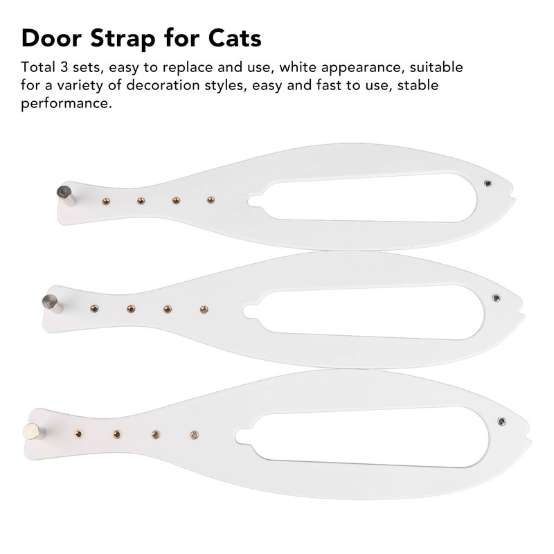 3 Sets Cat Door Holder Latch Simple Installation Plastic Cat