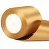 10cm Wide Champagne Gold Ribbon Thick Christmas Ribbon for Gift