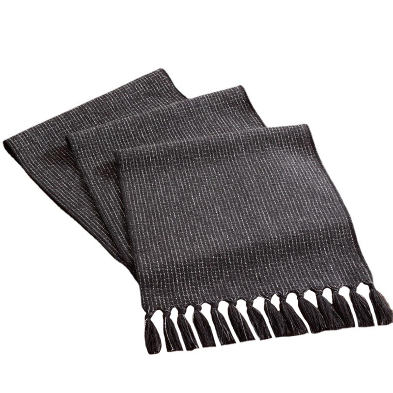 Black Table Runners 13 x 120 Inches Long Rustic Table