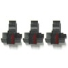 3 Pack - Compatible IR-40T Black/Red Ink Rollers, Works for