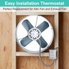Hipoilk Attic Fan Thermostat Control, Adjustable Temperature Controller 120 Volt