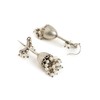 Binnis Wardrobe Silver Toned Contemporary Jhumkas Earrings