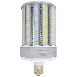 Baltoro CLS6120-55K 120W LED Corn Bulb Replaces 700-1000 Watt MH, HID, HPS & CFL Area Lighting, 5000K Cool White (E39) Large Mogul Screw Base, 360° Flood Light, UL and DLC Listed