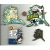ALASKA ARTWOOD STATE MAP MAGNET DENALI FAIRBANKS JUNEAU SKAGWAY