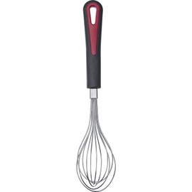 Westmark Whisk, very elastic wires, dimensionally stable, length: approx. 24 cm, stainless steel/plastic, Gallant, mini, black/red/silver, 29512270