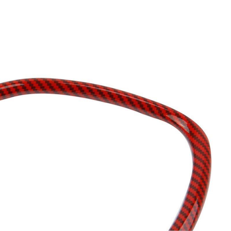 Korlot Red Carbon Fiber Dash Panel Trim Dashboard Cover Frame