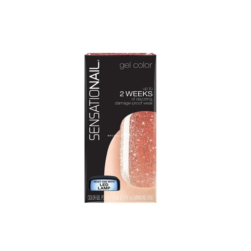 SensatioNail Glitter Gel Polish 71736 TANGERINE GLITTER 0.25 fl oz