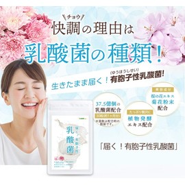 SeedComs Spore-Sporious Lactic Acid Bacteria Supplement, Lacris Bacteria Chrysanthemum Blossom, Cherry Blossom Extract (Approx. 1 Month Supply, 30 Capsules)