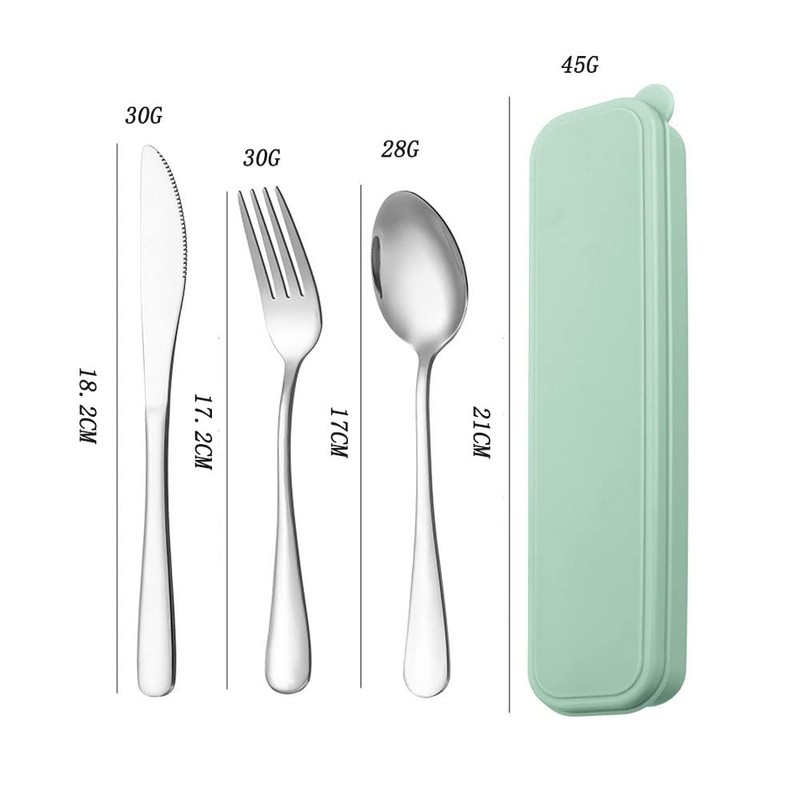 Portable Stainless Steel Flatware Set,Travel Cutlery Set for for Lunch,Office