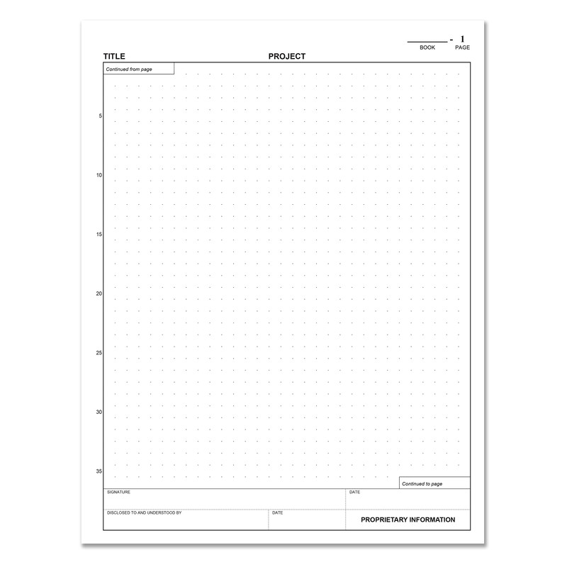 BookFactory Bullet Lab Notebook/Laboratory Notebook/Dot Lab Book - 168 Pages,