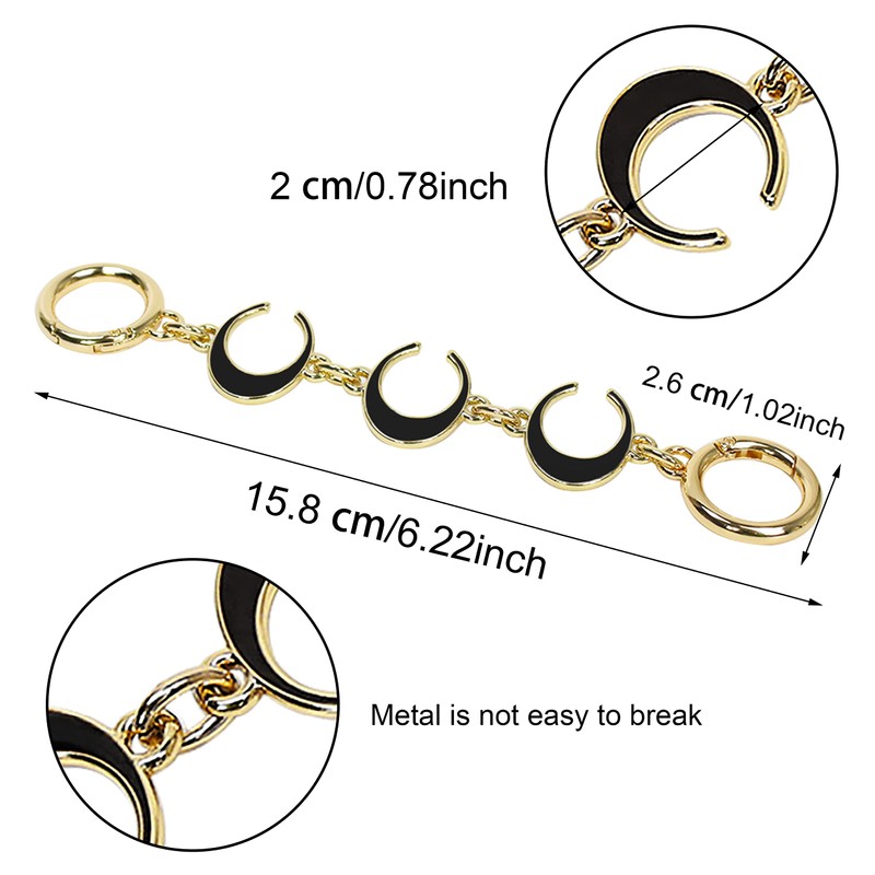 SONGKISSZQ Purse Strap Extender,Bag Extender Chain,Purse Chain Extender for Purse