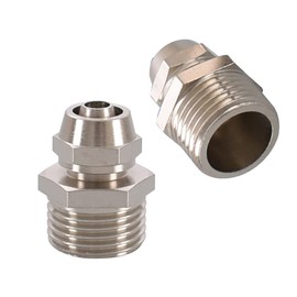 Brass Water Filter Adapter for Faucet Thread Tube Adapter for Connecting Water Filter Water Filter Pipe Hose Fitting (Screw G1/2", OD 1/4")