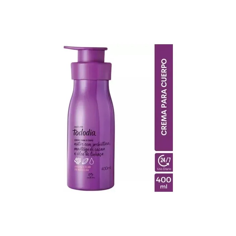Crema Hidratante Corporal Natura Tododia Ciruela Y Flor De Vainilla