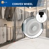 Steel-Framed Mirror Closet Door Roller Assembly - Convex 1-7/16" Wheels
