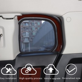 Car Window Shades Compatible with Toyot@ FJ Cruiser 2007-2021，Front Rear Sun Shade Breathable Block UV Rays Privacy Screen Reduce Glare Protection Curtain Sunshades (Rear Row)